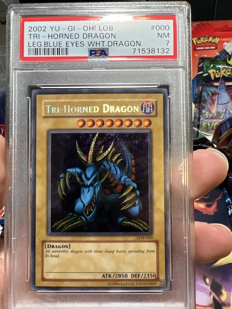 Tri-Horned Dragon - LOB-EN000 - Secret Rare - 25th