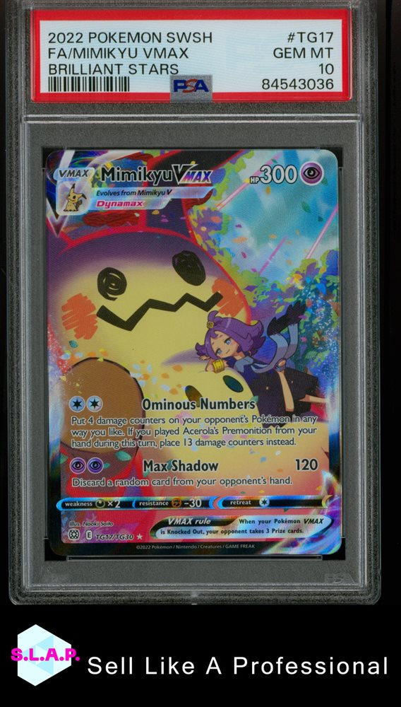 Pokemon Brilliant Stars Mimikyu VMAX TG17/TG30 Trainer