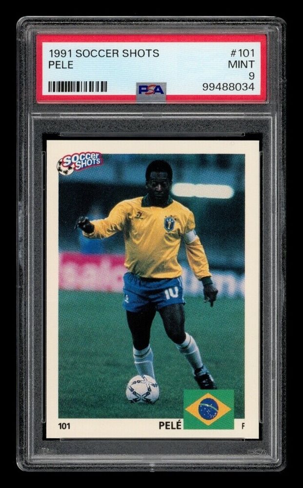 1991 Soccer Shots Pelé PSA 9 Mint Soccer Card Promo