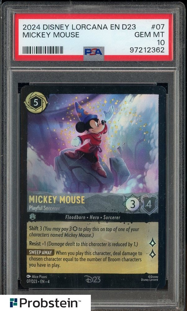 Auction Prices Realized Tcg Cards 2024 DISNEY LORCANA EN D23