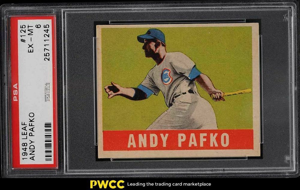 ゲームセンター・ゲームカード ANDY PAFKO 1956 TOPPS #312 PSA 8(OC) Auction Prices Realized Baseball Cards 1948 LEAF Andy Pafko