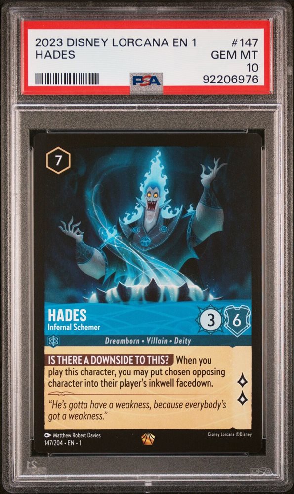 Auction Prices Realized Tcg Cards 2023 DISNEY LORCANA EN 1-THE