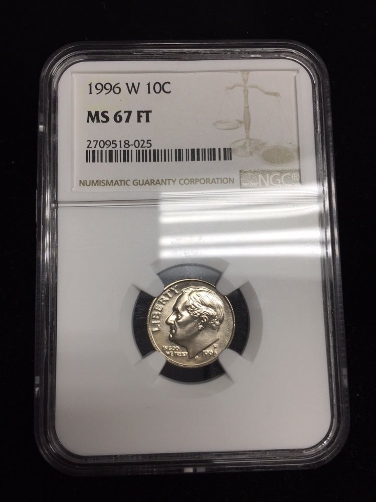 2018 D Roosevelt Dime 10c NGC MS 67 FT Full Torch