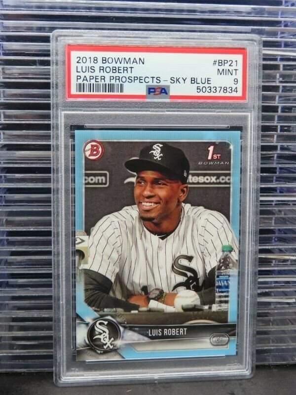 Luis Robert ルイス・ロベルト PSA9 1st bowman Auction Prices Realized Baseball Cards 2018 BOWMAN PAPER