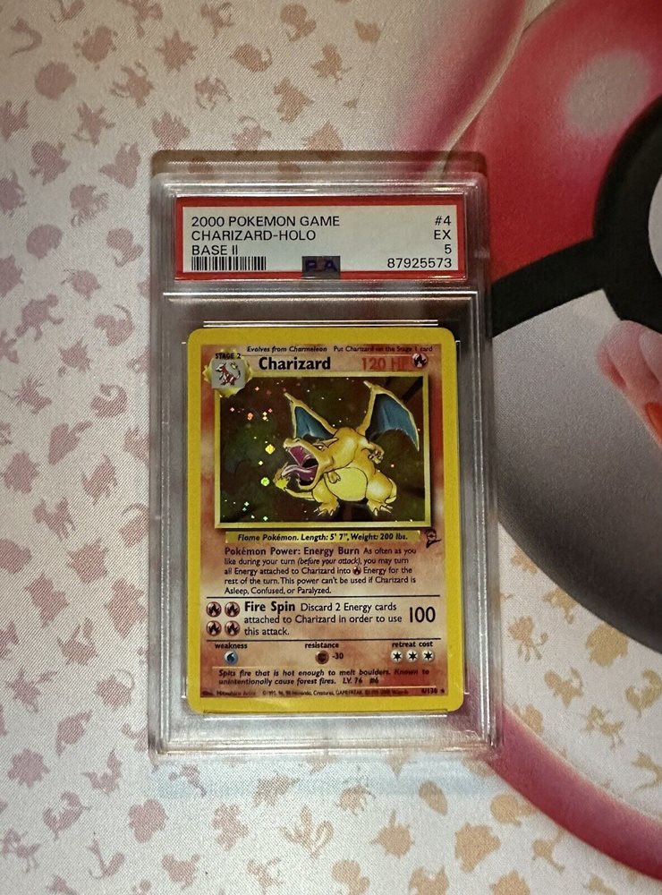 charizard pokemon card base set 2 Amazon.com: Pokemon - Charizard (4) - Base Set 2 main image 0