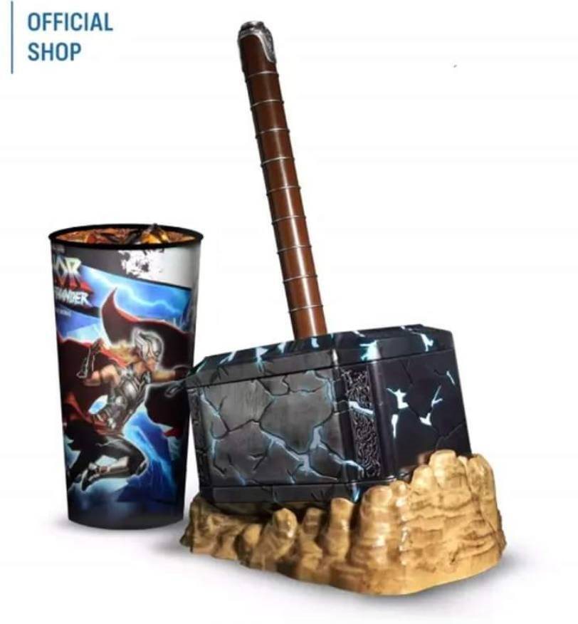 Exclusive Limited Set Hammer Thor popcorn bucket + Cup