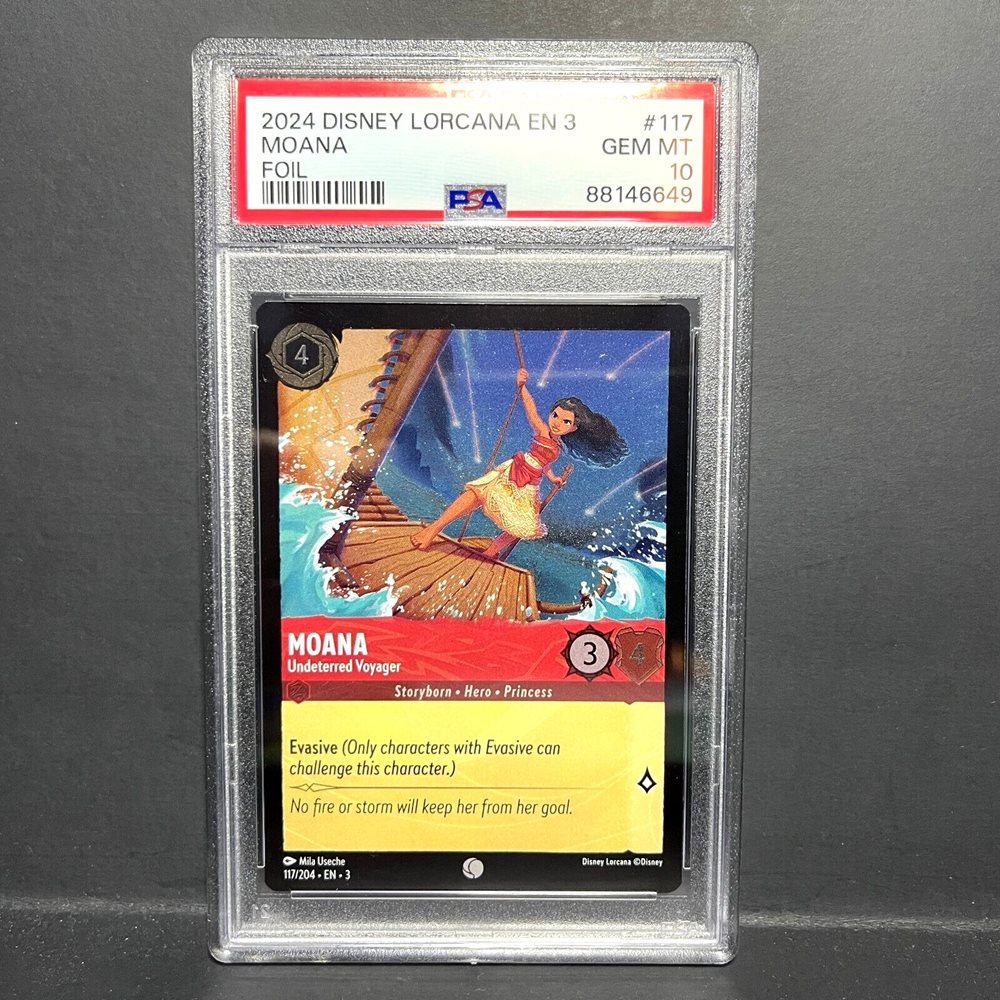 lorcana cards moana Lorcana Graded Card - Moana Event Promo 26/P2