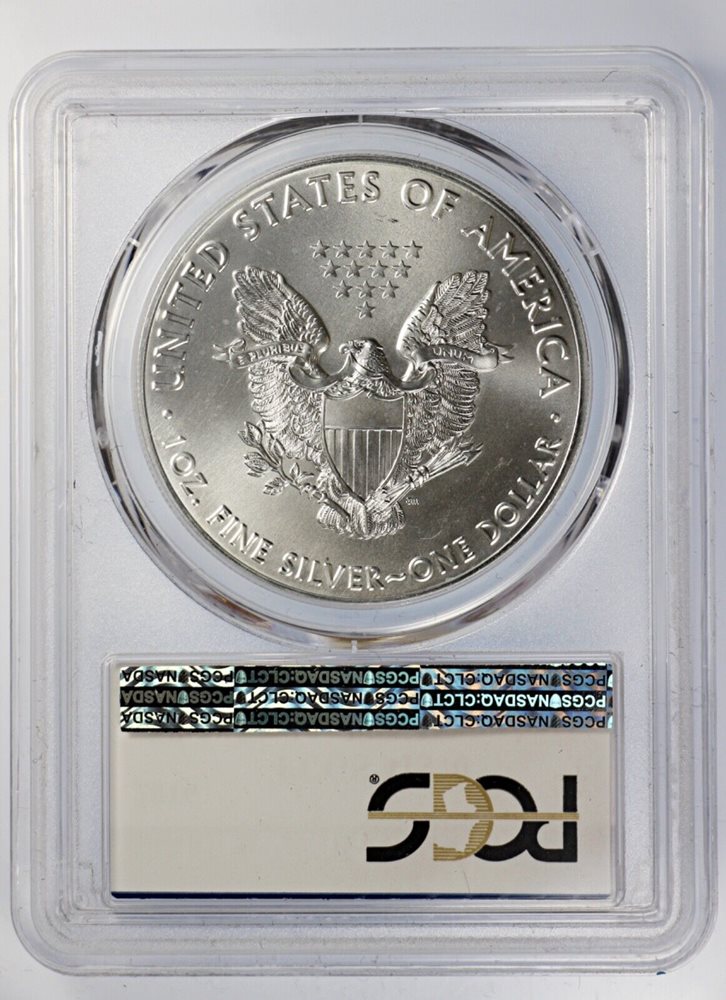 2016 W Silver Eagle PCGS MS70 West Point Mint Blue Label 30th