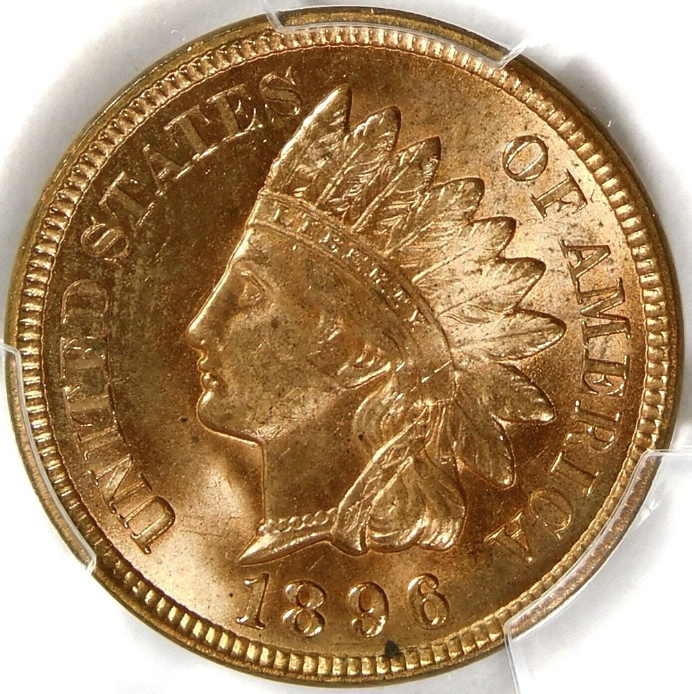 ❤️❤️❤️PCGS MS64 RD 1896 INDIAN HEAD CENT, MS64RD - PCGS