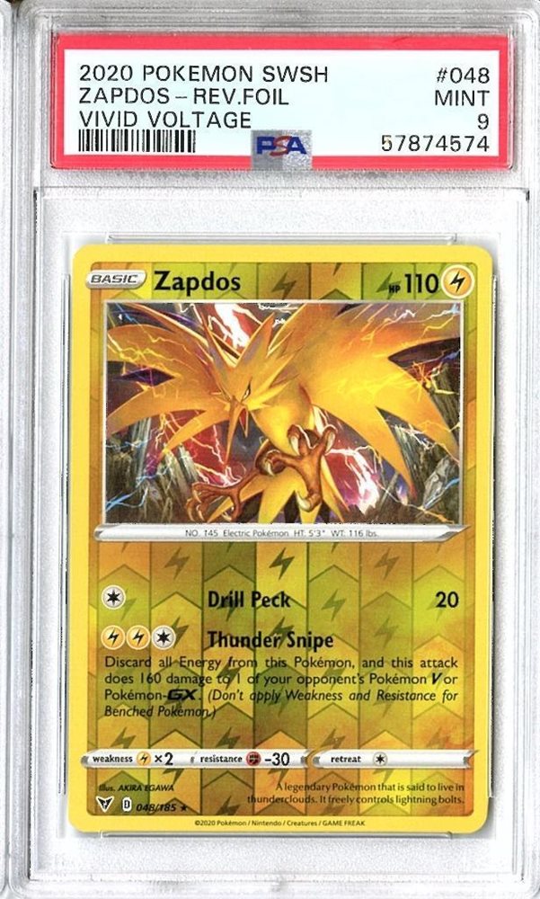 【PSA9】シャワーズ ADV 2003 022 CGC 9 Charizard V Error Crimped (bottom) SWSH050 Pokemon