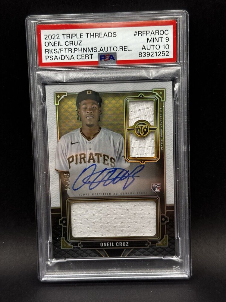 ONEIL CRUZ TOPPS 直筆サインカード Oneil Cruz Signed 2022 Topps Game Within The Game Card #5 RC