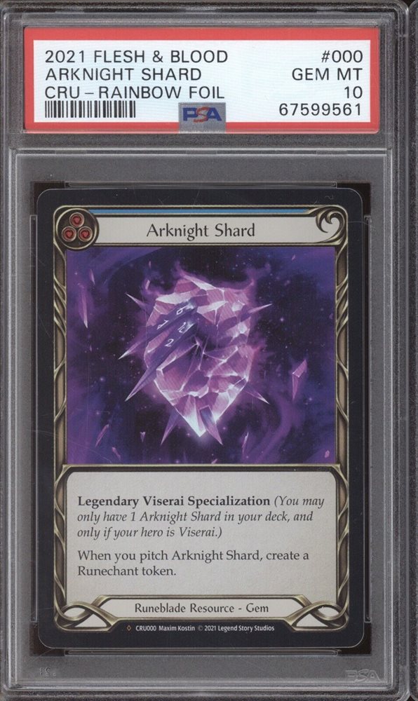 【Rainbow Foil】Arknight Shard Flesh and Blood Arknight Shard Rainbow Foil PSA 10 Gem Mint