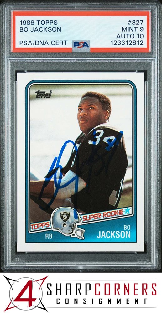 1988 Topps Bo Jackson #327 Mint 9 back