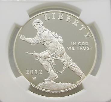 2012-W Military Commemorative Proof Silver Dollar “Defenders Of Freedom” Set