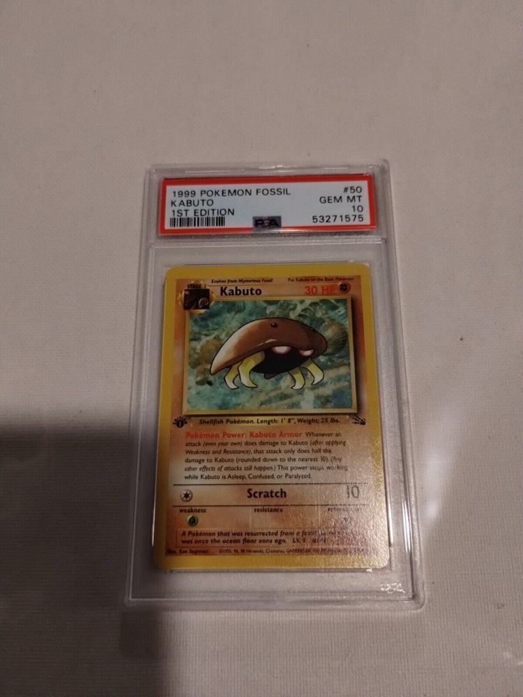 pokemon cards png Vintage Common (Japanese) - Kabuto Fossil Pokemon Card #140 main image 1