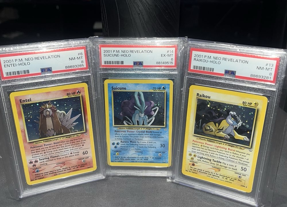 エンテイ ENTEI-HOLO PSA8 Auction Prices Realized Tcg Cards 2001 POKEMON NEO