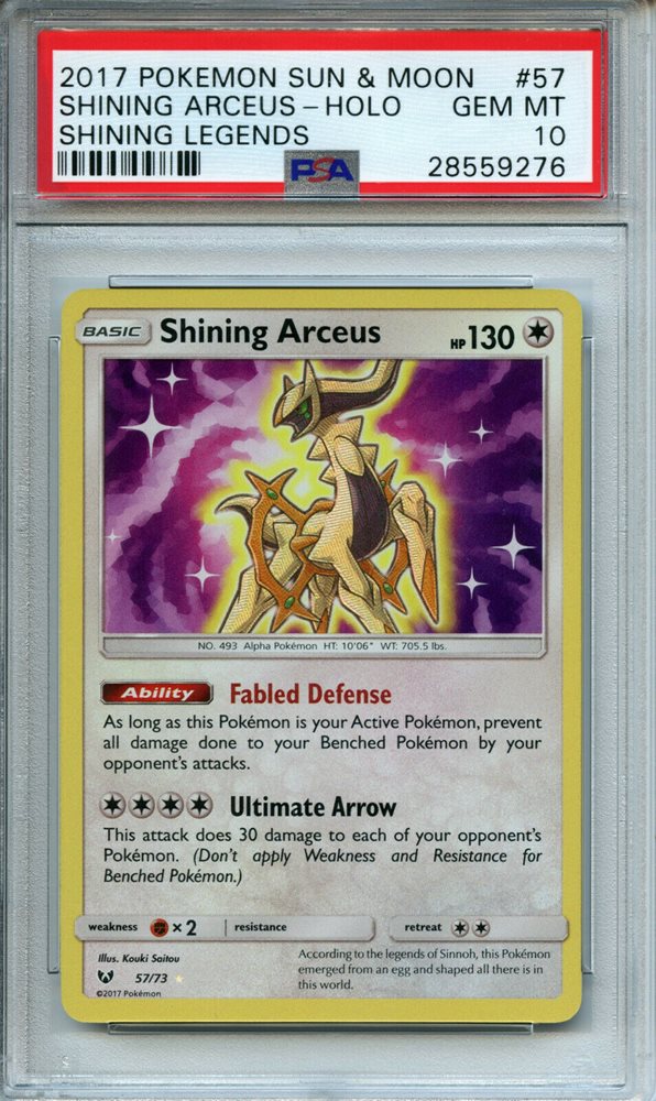 2017 SUN&MOON SHINING ARCEUS PSA10 アルセウス eBay Auction Item 282737999927 Tcg Cards 2017 Pokemon