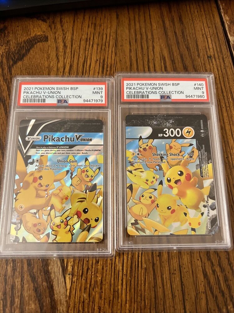 ピカチュウv v-union psa10 psa9 psa8 psa5 Graded PSA 9 2021 Pokemon Swsh BSP - Pikachu V Union