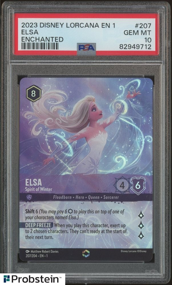 U*A様 Disney Lorcana エルサ エンチャンテッド　PSA10 PSA10 Disney Lorcana Card Elsa Foil Uncommon 41/204 Japanese