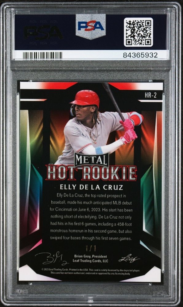 2023 Leaf Metal Hot Rookie Ellie De La Cruz Limited To 7 Pieces 