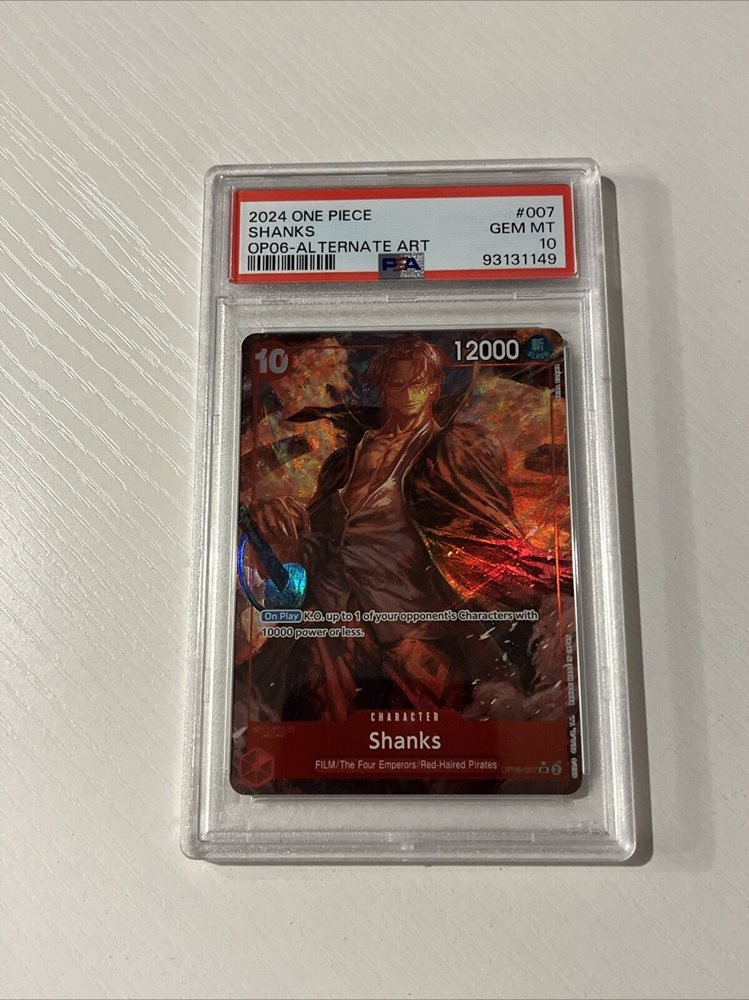 【PSA10】 SHANKS SPECIAL ALTERNATE ART PSA 10 Shanks OP09-004 Manga Alt Art Emperors in the New