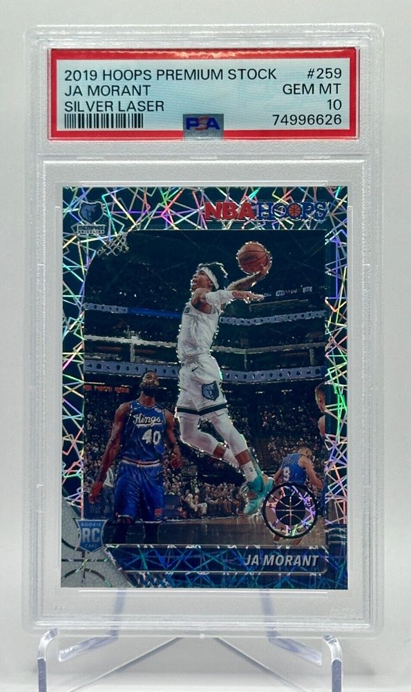 2019 Panini Hoops shop Premium Stock #259 Silver Mojo Prizm Ja Morant RC PSA 10
