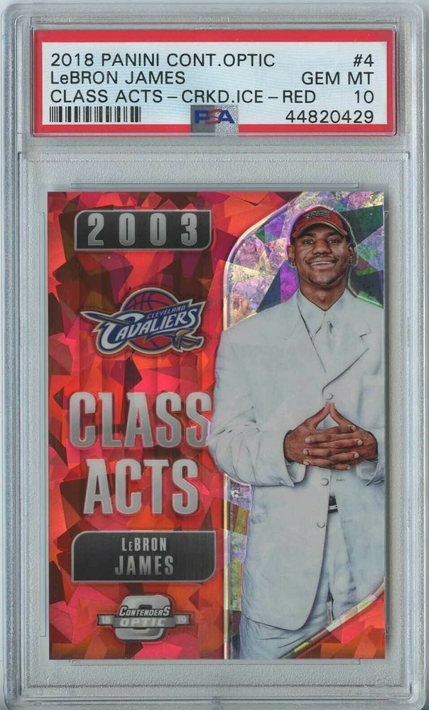 その他 Lebron James 2018 Contenders Optic RED 2018-19 OPTIC CONTENDERS HISTORIC ROY BLUE ICE #6 LeBRON JAMES PSA