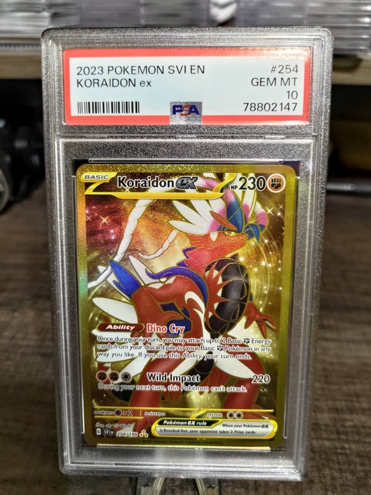 pokemon tcg scarlet and violet 254 198 koraidon ex card Amazon.com: Pokemon - Koraidon ex 254/198 - Scarlet & Violet - Secret Rare