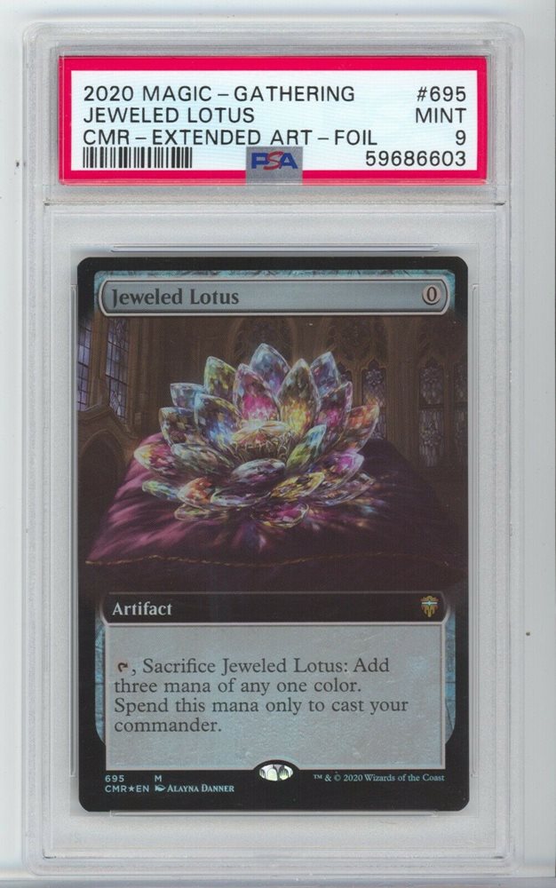 MTG jeweled lotus 宝石の睡蓮　foil PSA9 フルアート 宝石の睡蓮 テクスチャーfoil 日本語 （ミントモール / MINT