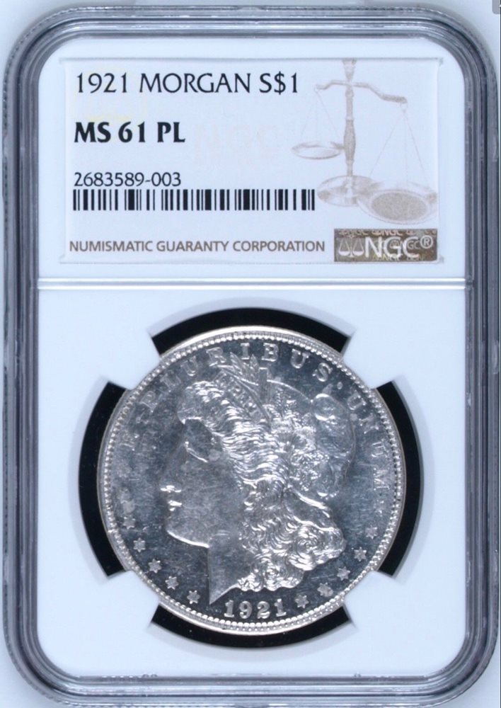 Super Rare 1921 Morgan Silver Dollar Ngc Ms61pl Ms61pl Pcgs Auction Prices