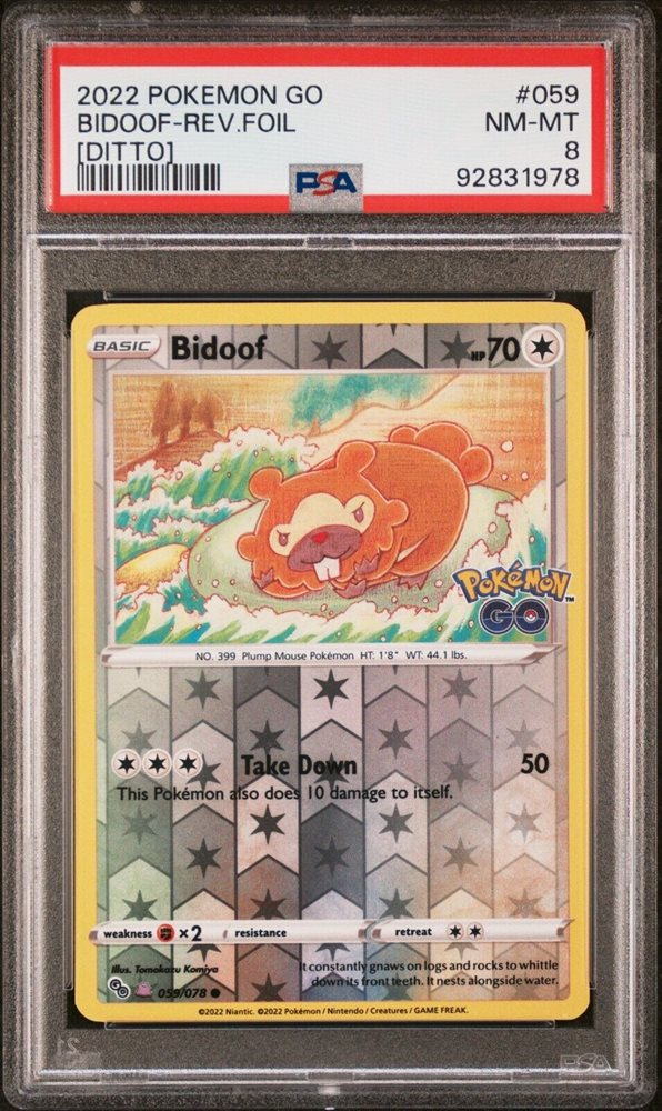 bidoof pokemon card value Amazon.com: Pokemon - Bidoof (116/160)