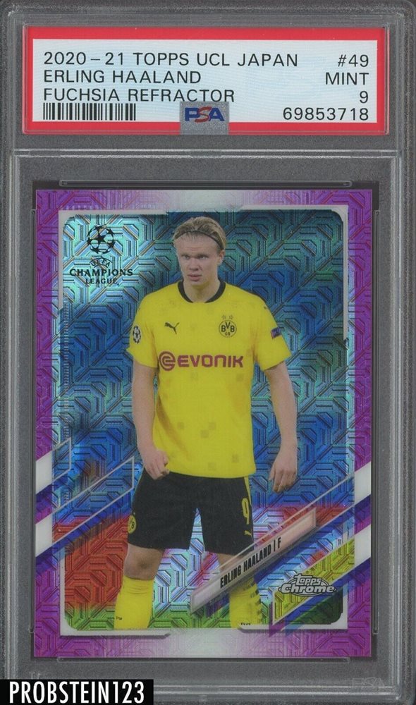 2020 topps uefa cl Haaland RCカード psa10 PSA 10 Erling Haaland 2020 2021 UCL Topps Now Card #42 UEFA
