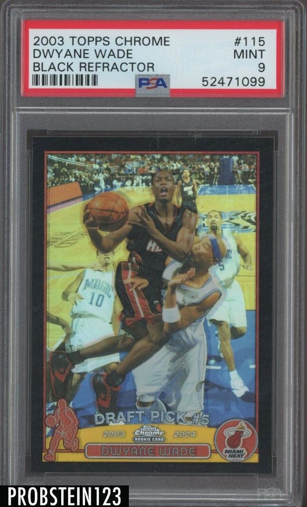 Dwyane Wade Topps Chrome PSA9 ルーキーカード 2024-25 TOPPS CHROME BASKETBALL BALL OF DUTY DWYANE WADE
