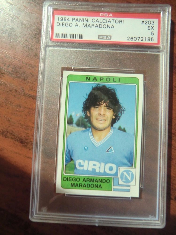 Figurine Panini 1984-85 N°203 – Diego Maradona (Naples) – REC/RECOVERED