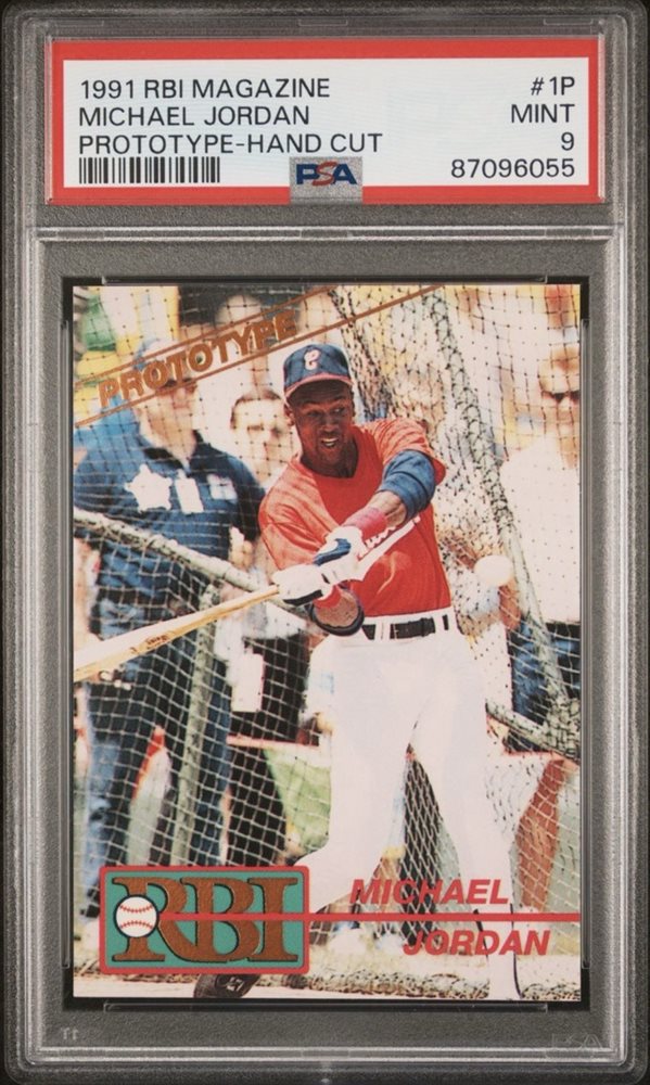 Michael Jordan　PROTOTYPE　BASEBALL INDEX Michael Jordan 1991 RBI Baseball Index Price Guide Prototype