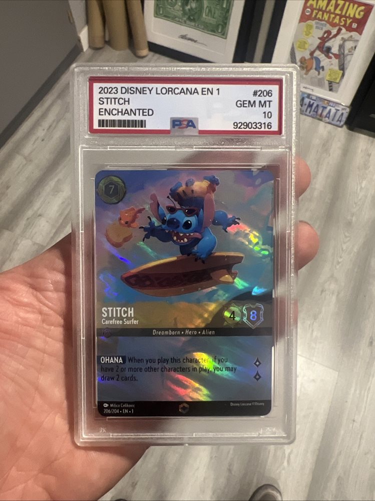 スティッチ　エンチャンテッド　PSA10 Auction Prices Realized Tcg Cards 2023 DISNEY LORCANA EN 1