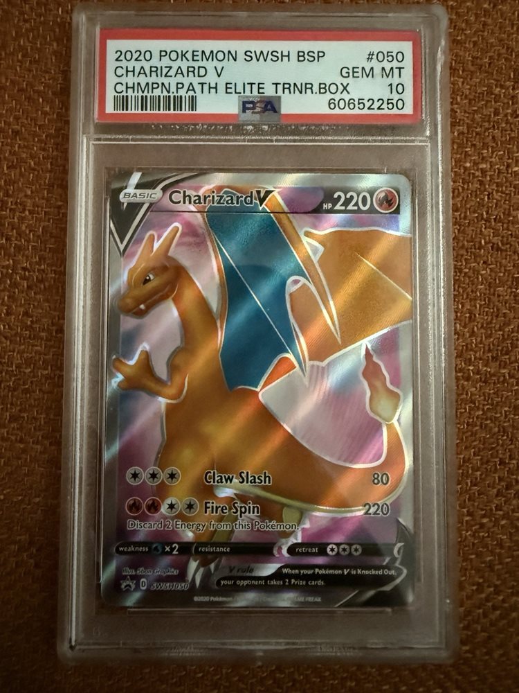PSA10 リザードン　Charizard V 英語版　チャンピオンズパス Auction Prices Realized Tcg Cards 2020 POKEMON SWSH BLACK