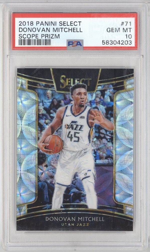その他 panini SELECT DONOVAN MITCHELL RC PSA 10 Donovan Mitchell 2017 Select #11 Concourse Price Guide