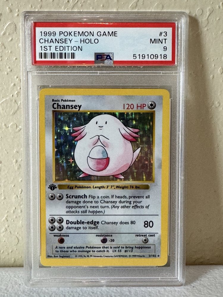 Auction Prices Realized Tcg Cards 1999 POKEMON GAME Chansey-Holo