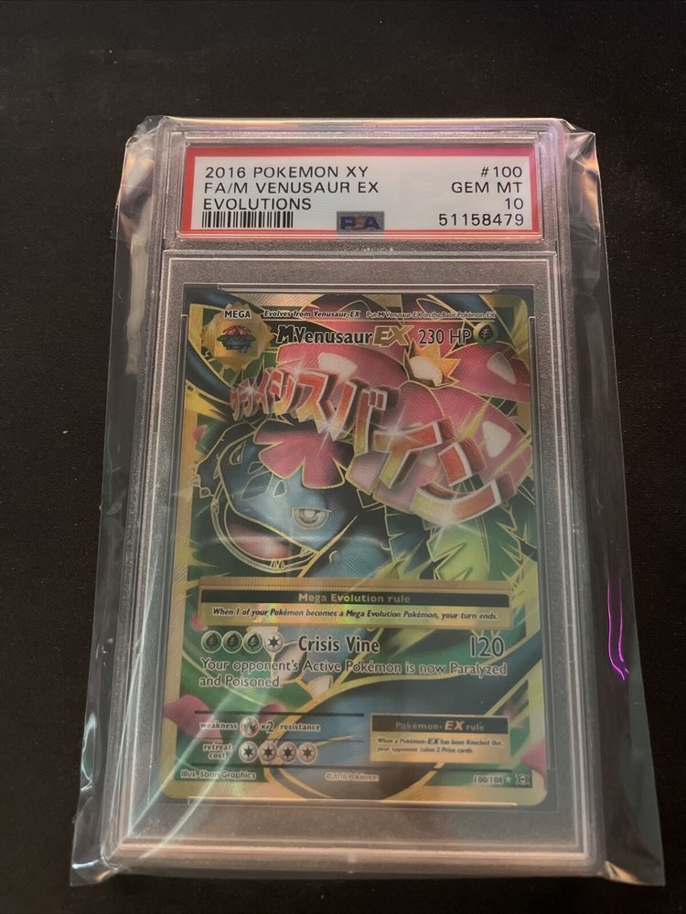Psa 10 M Venusaur Ex 100 Xy Evolutions Full Art