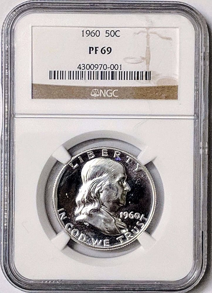 1963 50c Silver Proof Franklin Half Dollar NGC PF 67