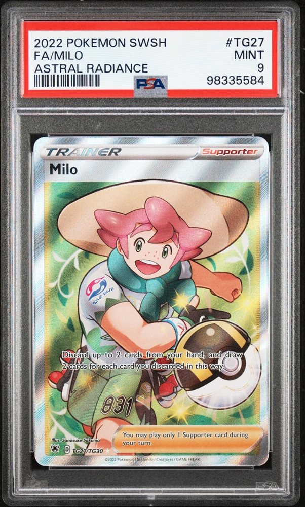 milo pokemon card CGC (9) Milo #201/192 main image 0