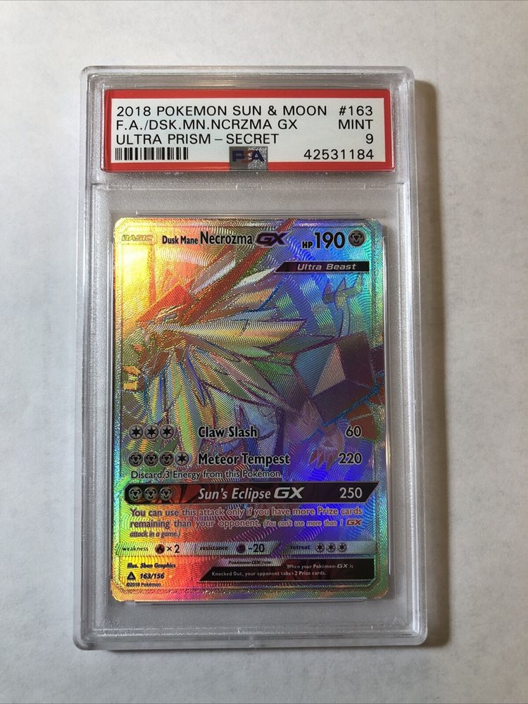 ultra prism rare cards Pokemon SM-5 Ultra Prism Card: Leafeon GX 157/156 Rainbow Ultra Rare H main image 0
