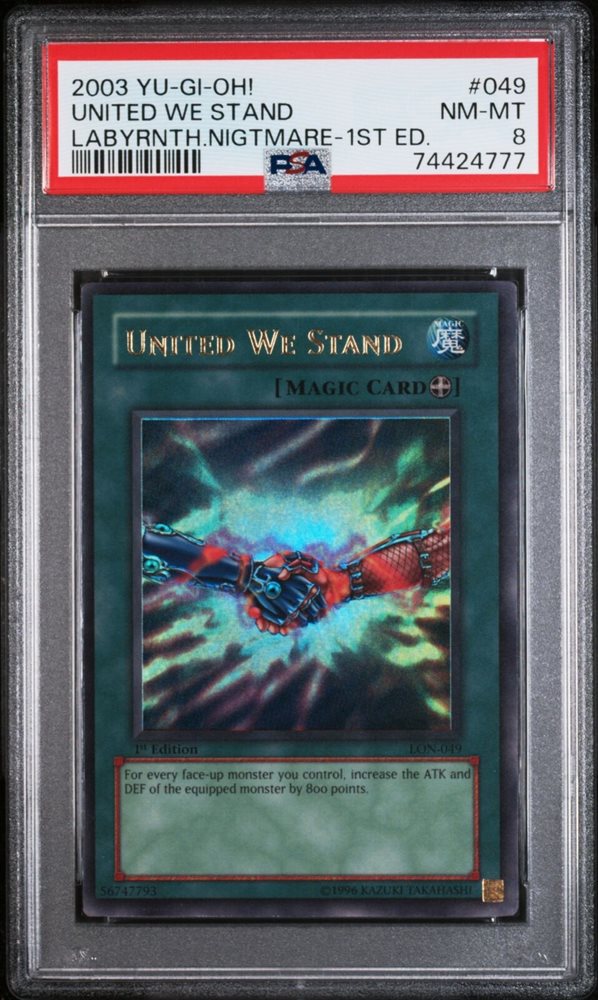 Auction Prices Realized Tcg Cards 2003 YU-GI-OH! LON-LABYRINTH OF NIGHTMARE United We Stand Auction Prices Realized Tcg Cards 2003 YU-GI-OH! LON-LABYRINTH OF NIGHTMARE United We Stand