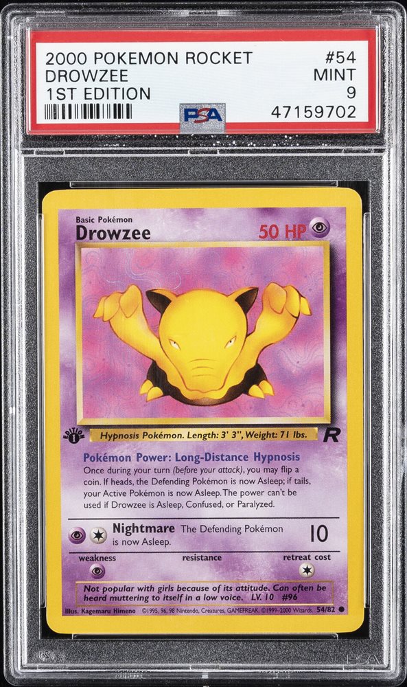 Auction Prices Realized Tcg Cards 2000 POKEMON ROCKET Drowzee