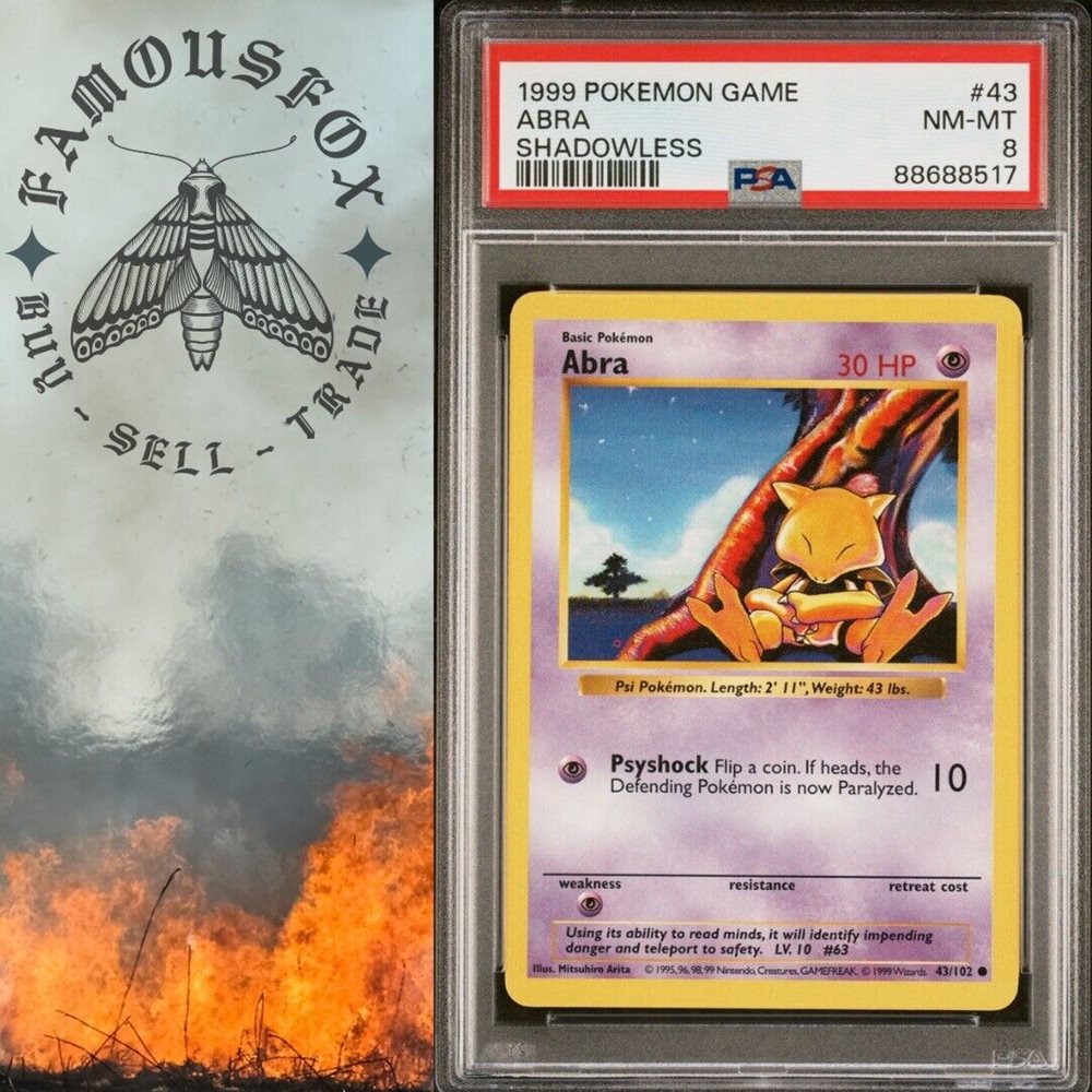 ポケモンカードゲーム Abra 1st edition shadow less Pokemon 1st Edition Shadowless Abra CGC 7 | eBay