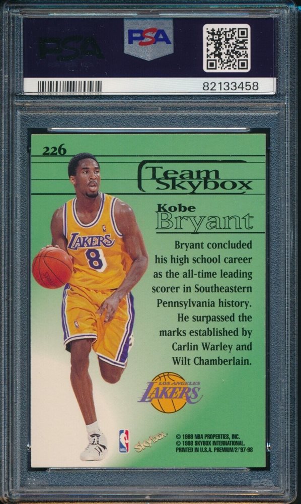 Auction Prices Realized Basketball Cards 1997 SKYBOX PREMIUM Kobe