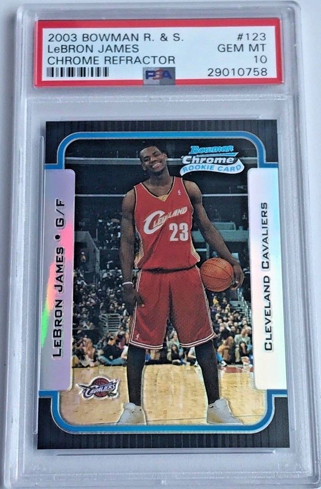 2003 bowman chrome lebron james