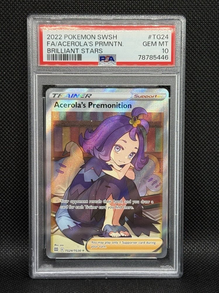 Acerola’s Premonition SR psa10 PSA 10 Gem Mint Acerola's Premonition 255/184 Vmax Climax