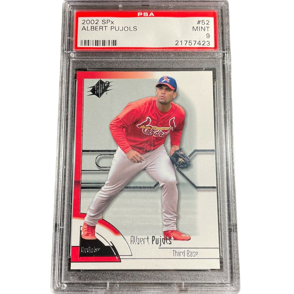 Auction Prices Realized Baseball Cards 2002 SPx Albert Pujols, image size:1000x1000